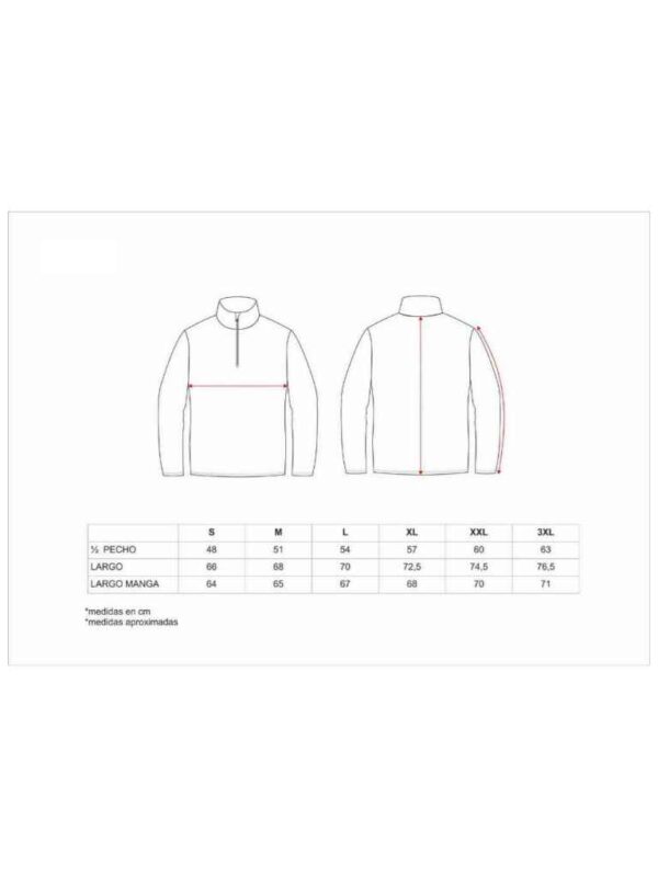 WorkTeam Forro Polar Básico Cierre Media Cremallera 160gr - Imagen 8