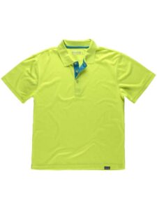 Work Team Polo Técnico de Manga Corta, Combinado con Colores Flúor. Hombre - Imagen 3