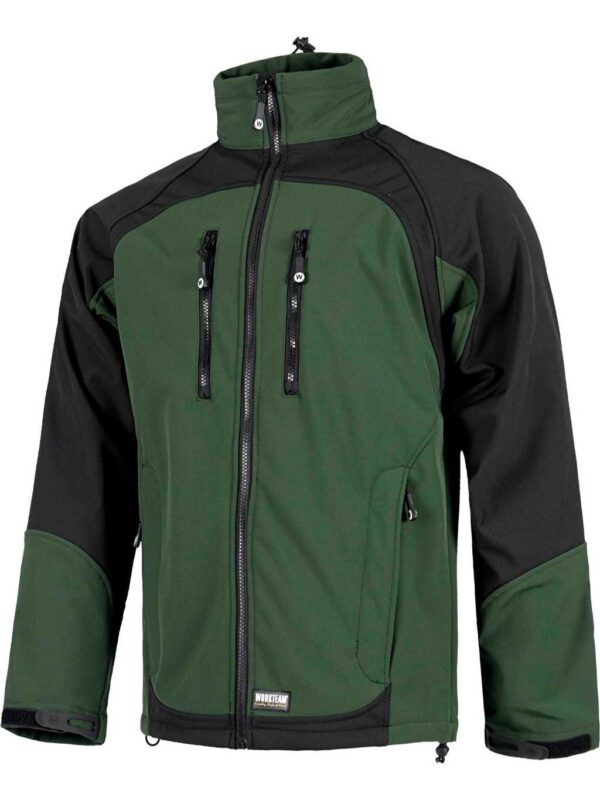 WorkTeam Chaqueta Softshell combinada con Membrana Interior Transpirable y Aislante e Interior de Alta Capacidad termica. Hombre - Imagen 3