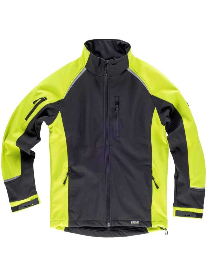 Workteam Chaqueta Softshell Combinado con Membrana Interior Transpirable y Aislante e Interior de Alta Capacidad termica. Hombre