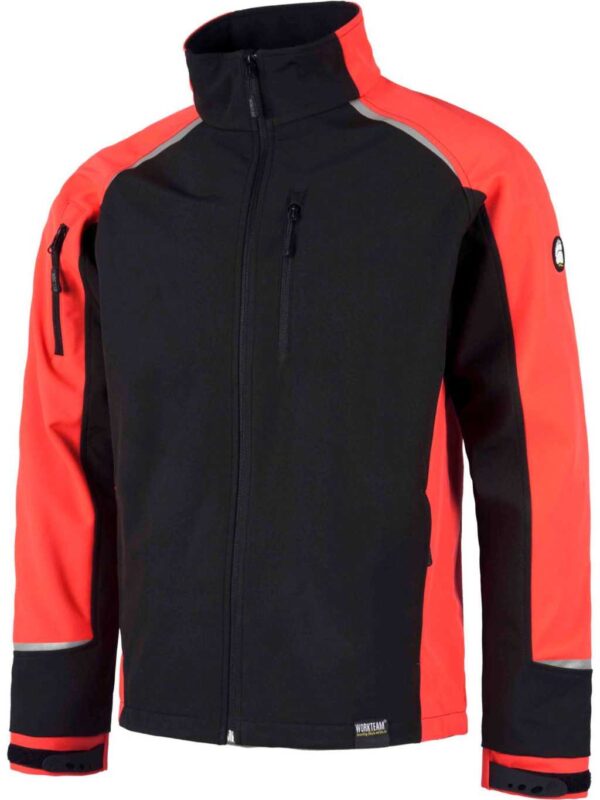 Workteam Chaqueta Softshell Combinado con Membrana Interior Transpirable y Aislante e Interior de Alta Capacidad termica. Hombre - Imagen 3
