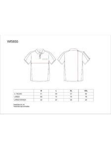 Polo Manga Corta Combinado Work Team WF1855 - Imagen 4