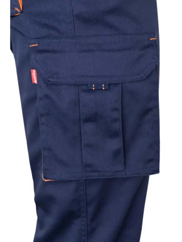 VELILLA 103024S Pantalón Stretch Bicolor Multiblosillos, Corte Slim Fit. Unisex