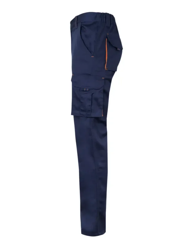 VELILLA 103024S Pantalón Stretch Bicolor Multiblosillos, Corte Slim Fit. Unisex