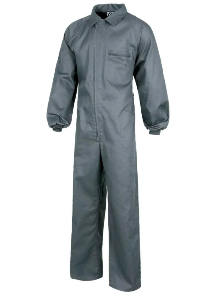 WorkTeam Buzo Italiano, Mono de Trabajo Mecánico o Industria. Cuello Solapa, Manga ranglan, un Bolso de Pecho y Cremalleras de Nylon. Hombre - Imagen 2