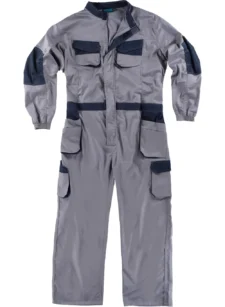 Workteam Mono de Trabajo Multibolsillos, Tejido Elástico, Cremallera metálica. Mono de Trabajo mecánico o Industria. Unisex - Imagen 2