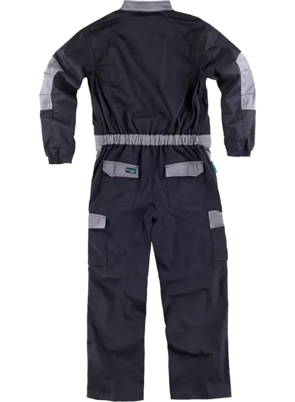 Workteam Mono de Trabajo Multibolsillos, Tejido Elástico, Cremallera metálica. Mono de Trabajo mecánico o Industria. Unisex