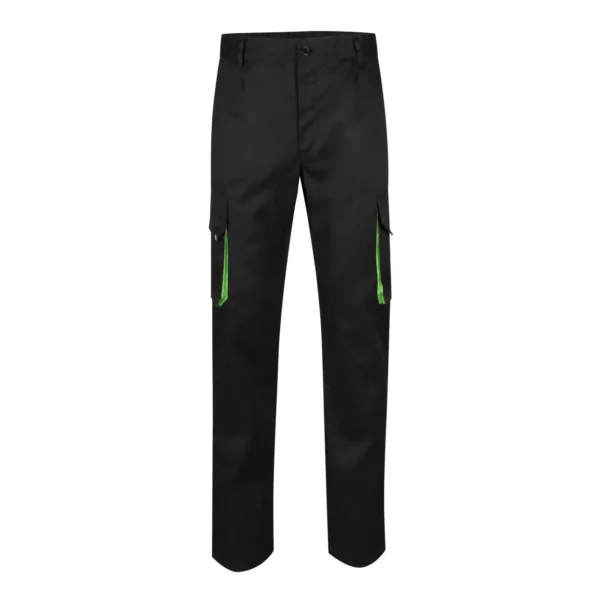 Velilla 103004 Pantalón de Trabajo Bicolor, Refuerzo de Tejido Trasero, Doble Costura de Seguridad, Multibosillos. Unisex - Imagen 3