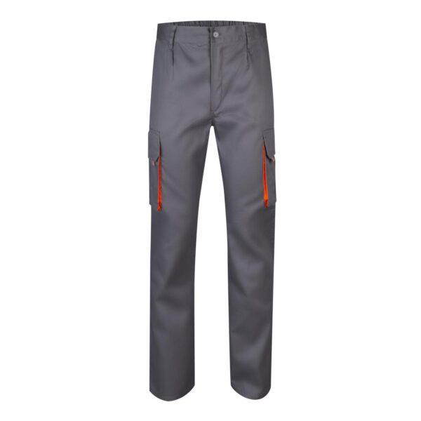 Velilla 103004 Pantalón de Trabajo Bicolor, Refuerzo de Tejido Trasero, Doble Costura de Seguridad, Multibosillos. Unisex - Imagen 8