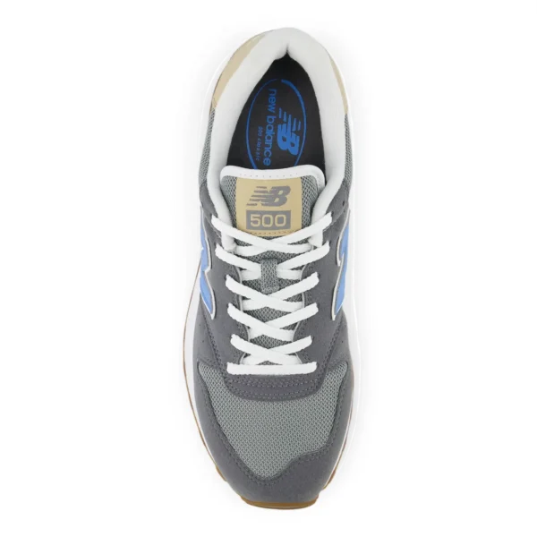New Balance GM500TBW Gris| Zapatillas casual para hombre | Diseño clásico y comodidad moderna - Imagen 4