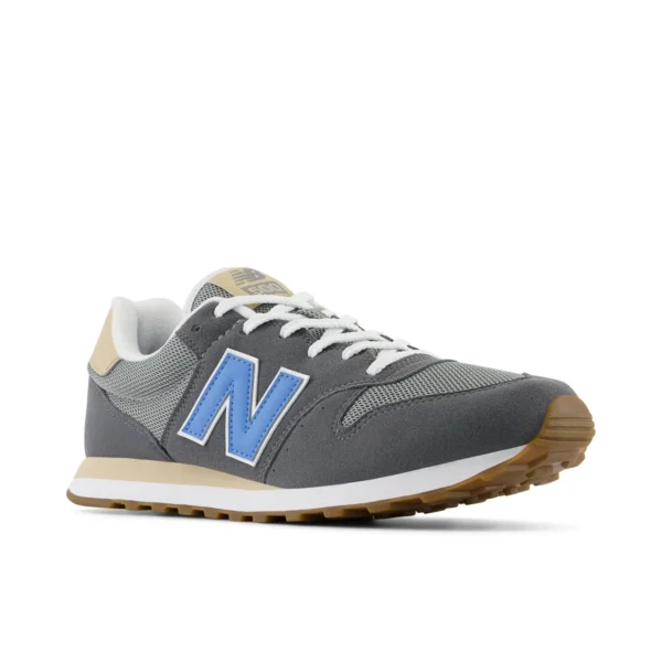 New Balance GM500TBW Gris| Zapatillas casual para hombre | Diseño clásico y comodidad moderna - Imagen 3