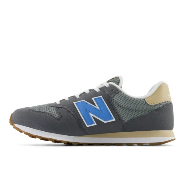 New Balance GM500TBW Gris| Zapatillas casual para hombre | Diseño clásico y comodidad moderna - Imagen 2