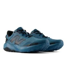 a pair of blue sneakers