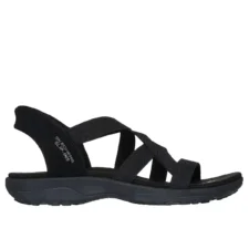 SANDALIAS MUJER SKECHERS SLIP-INS REGGAE SLIM STRETCH FLEX MARINO | COMODIDAD Y ESTILO CASUAL