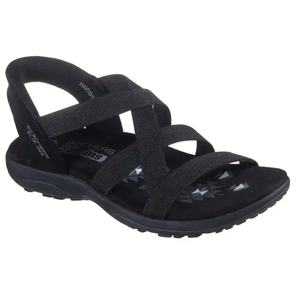 SANDALIAS MUJER SKECHERS SLIP-INS REGGAE SLIM STRETCH FLEX MARINO | COMODIDAD Y ESTILO CASUAL - Imagen 4