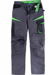 Workteam Pantalón de Trabajo, Tejido Canvas (extremadamente resistente y duradero). Elástico en la cintura. Unisex