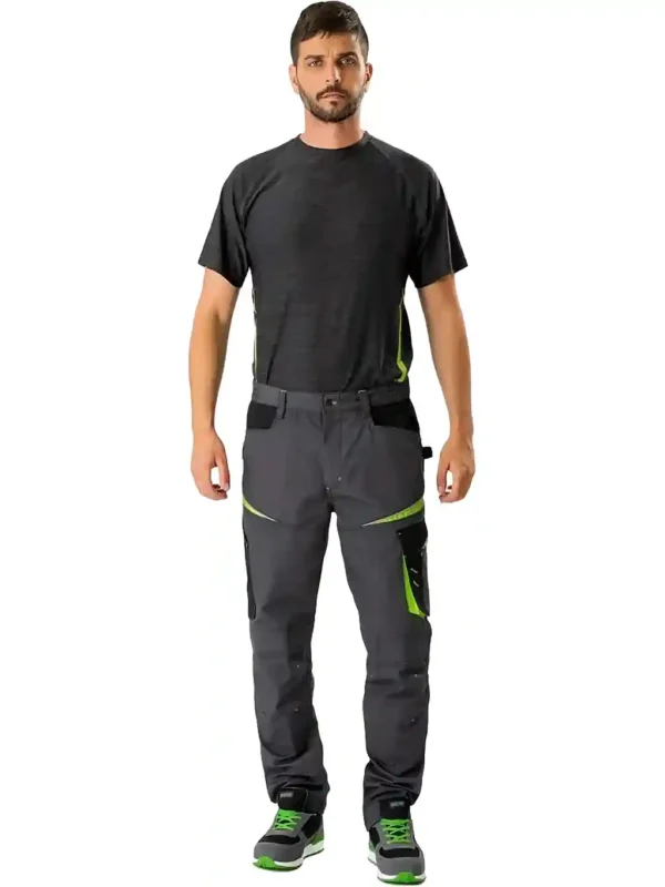 Workteam Pantalón de Trabajo, Tejido Canvas (extremadamente resistente y duradero). Elástico en la cintura. Unisex - Imagen 2