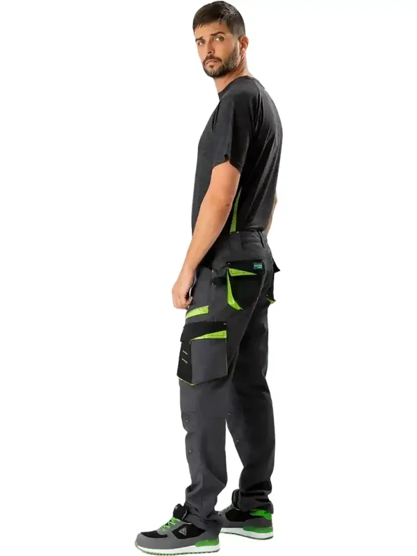 Workteam Pantalón de Trabajo, Tejido Canvas (extremadamente resistente y duradero). Elástico en la cintura. Unisex - Imagen 3