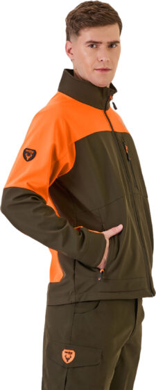 WORKTEAM Cazadora Softshell Caza y Pesca con Bolsillos, con Forro Polar interior Unisex - Imagen 3