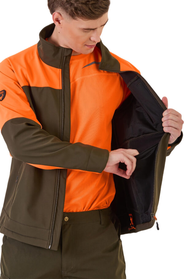 WORKTEAM Cazadora Softshell Caza y Pesca con Bolsillos, con Forro Polar interior Unisex - Imagen 5